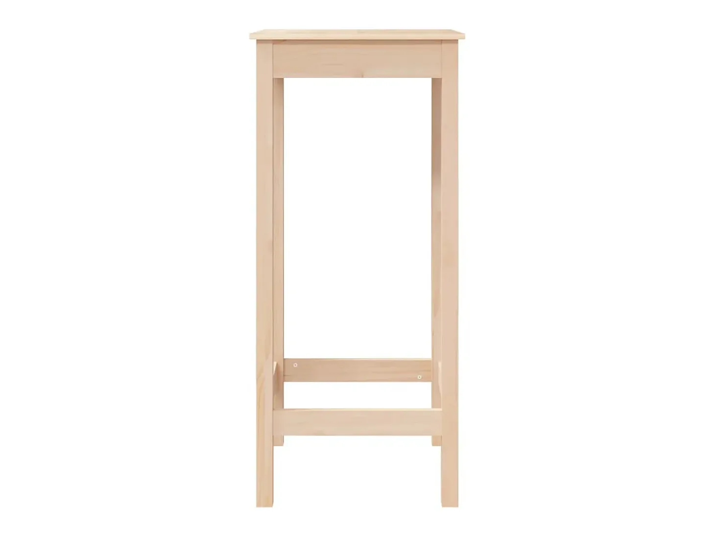Mesa alta de bar madera maciza de pino 50x50x110 cm ES150907