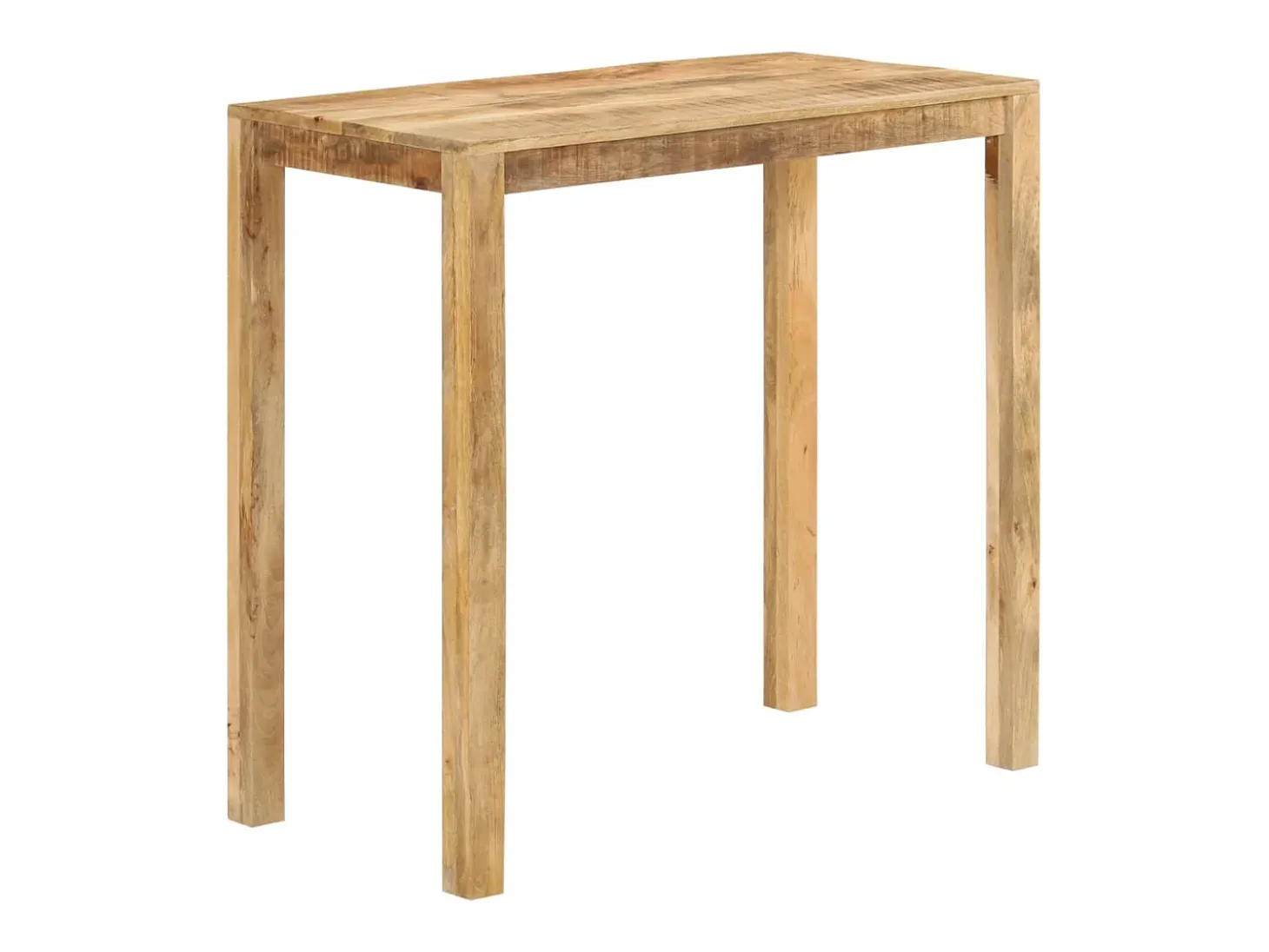 Mesa alta de bar madera maciza de mango 112x55x108 cm