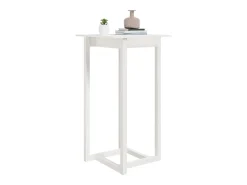 Mesa alta de bar madera maciza de pino blanco 60x60x110 cm