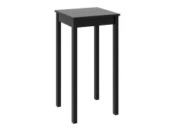 Mesa alta de bar MDF negra 55x55x107 cm ES647219