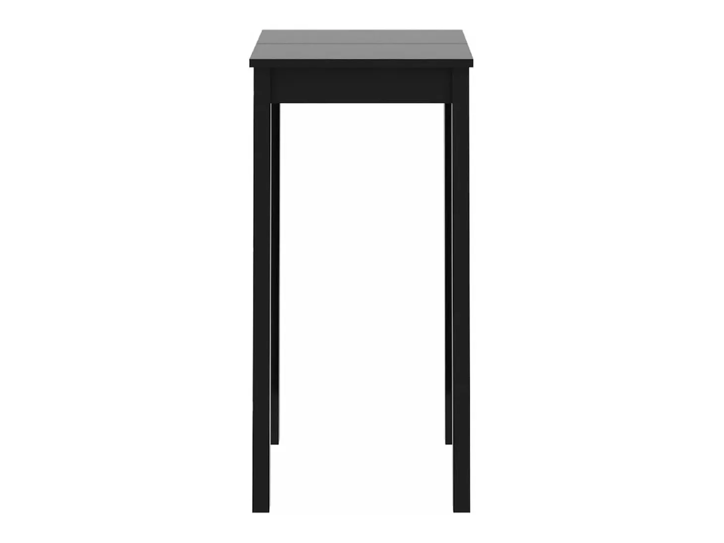 Mesa alta de bar negra de MDF 55x55x107 cm