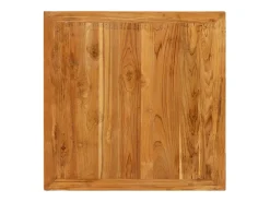 Mesa alta de bar teca maciza reciclada 60x60x107 cm