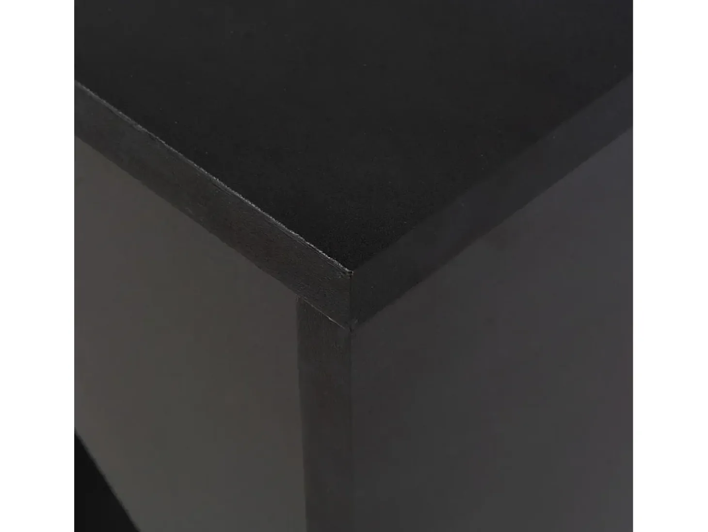 Mesa alta de bar/bistró con estante extraíble negra 138 cm 0902049