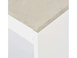 Mesa alta de bar/bistro con estante blanca 110 cm 0902051
