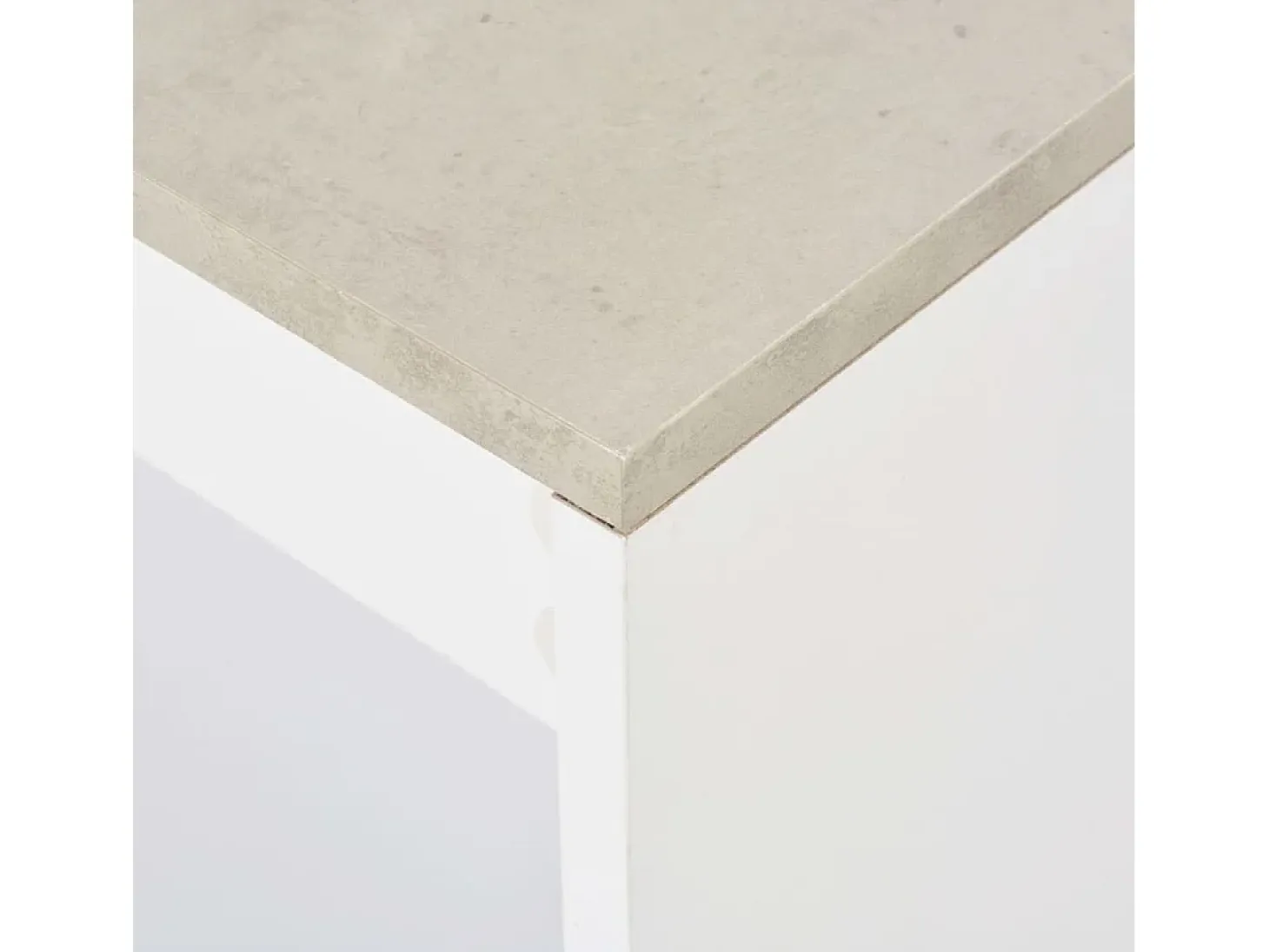 Mesa alta de bar/bistro con estante blanca 110 cm 0902051