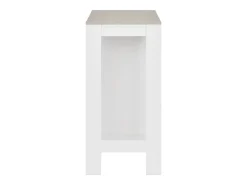 Mesa alta de bar/bistro con estante blanca 110 cm 0902051
