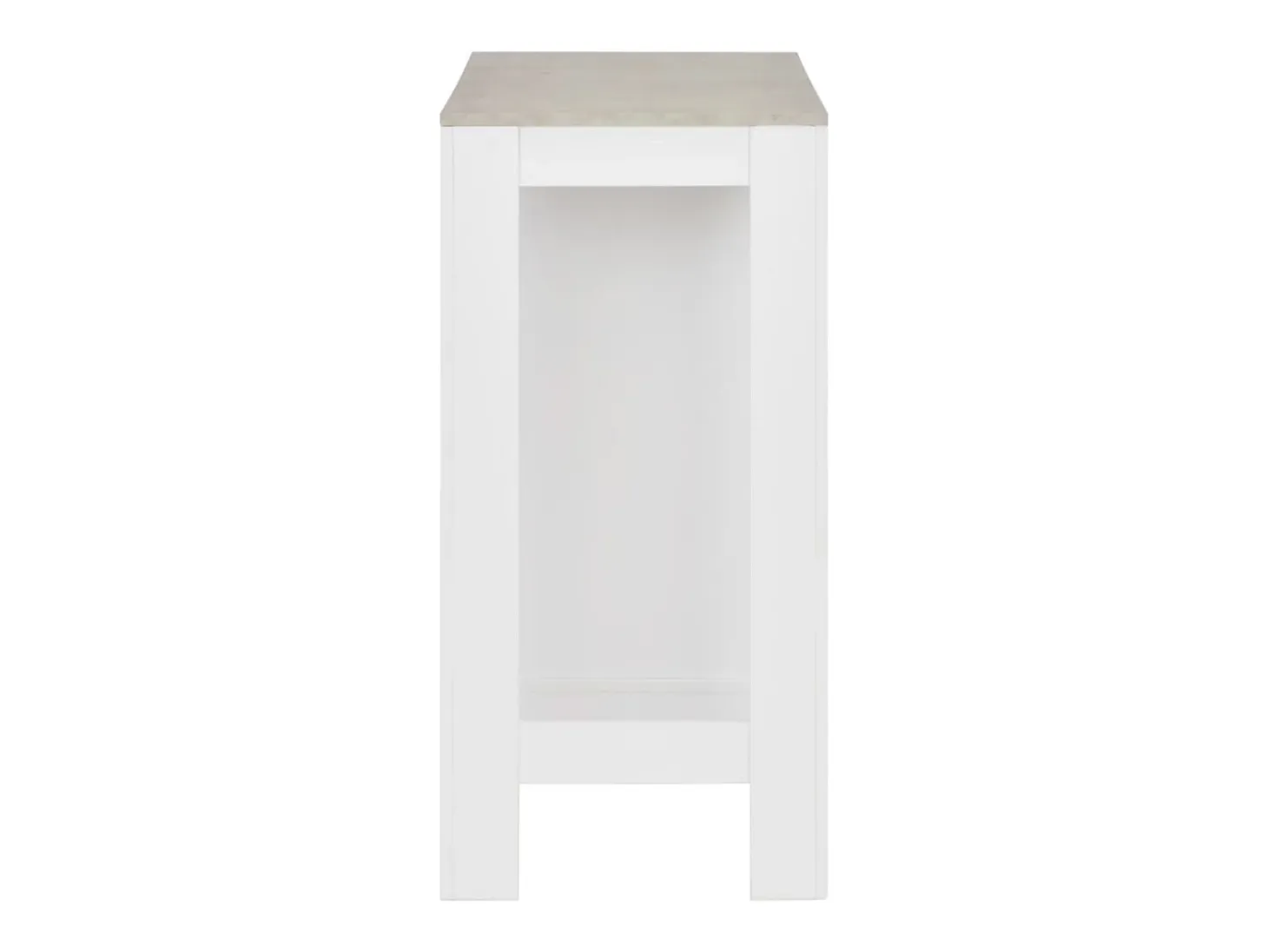 Mesa alta de bar/bistro con estante blanca 110 cm 0902051