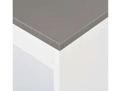 Mesa alta de bar/bistro con estante blanca 110 cm 0902053/2