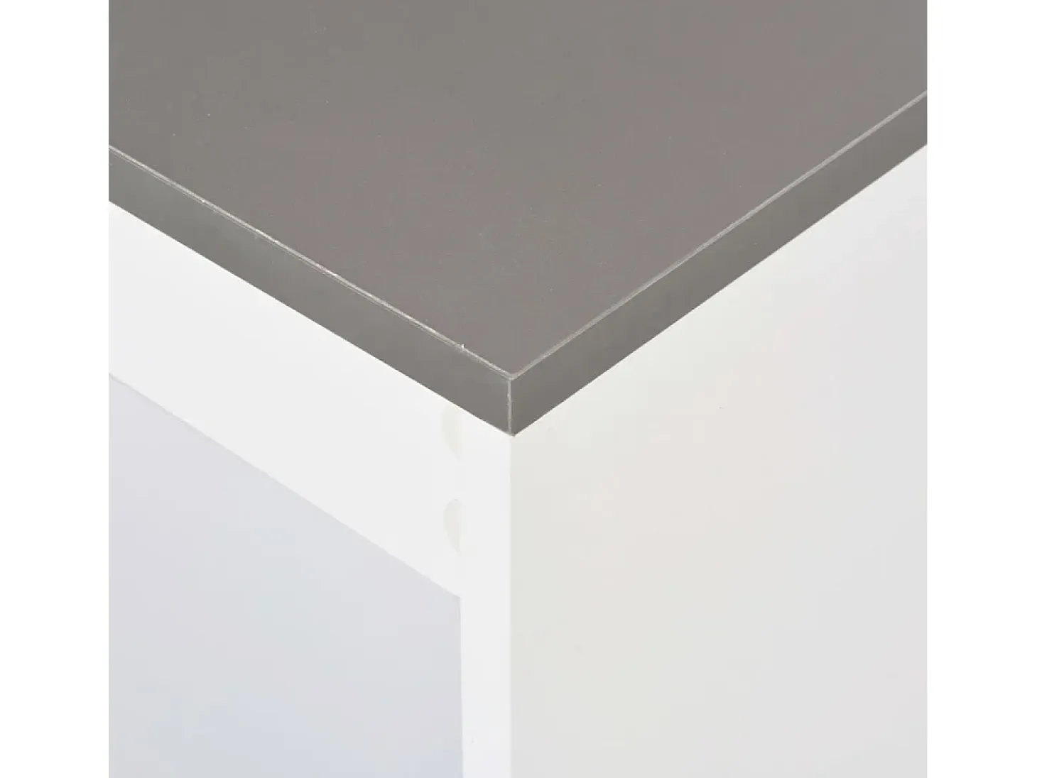 Mesa alta de bar/bistro con estante blanca 110 cm 0902053/2