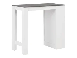 Mesa alta de bar/bistro con estante blanca 110 cm 0902053/2