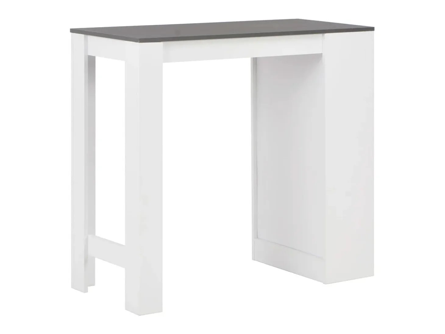 Mesa alta de bar/bistro con estante blanca 110 cm 0902053/2