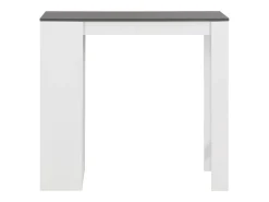 Mesa alta de bar/bistro con estante blanca 110 cm 0902053/2