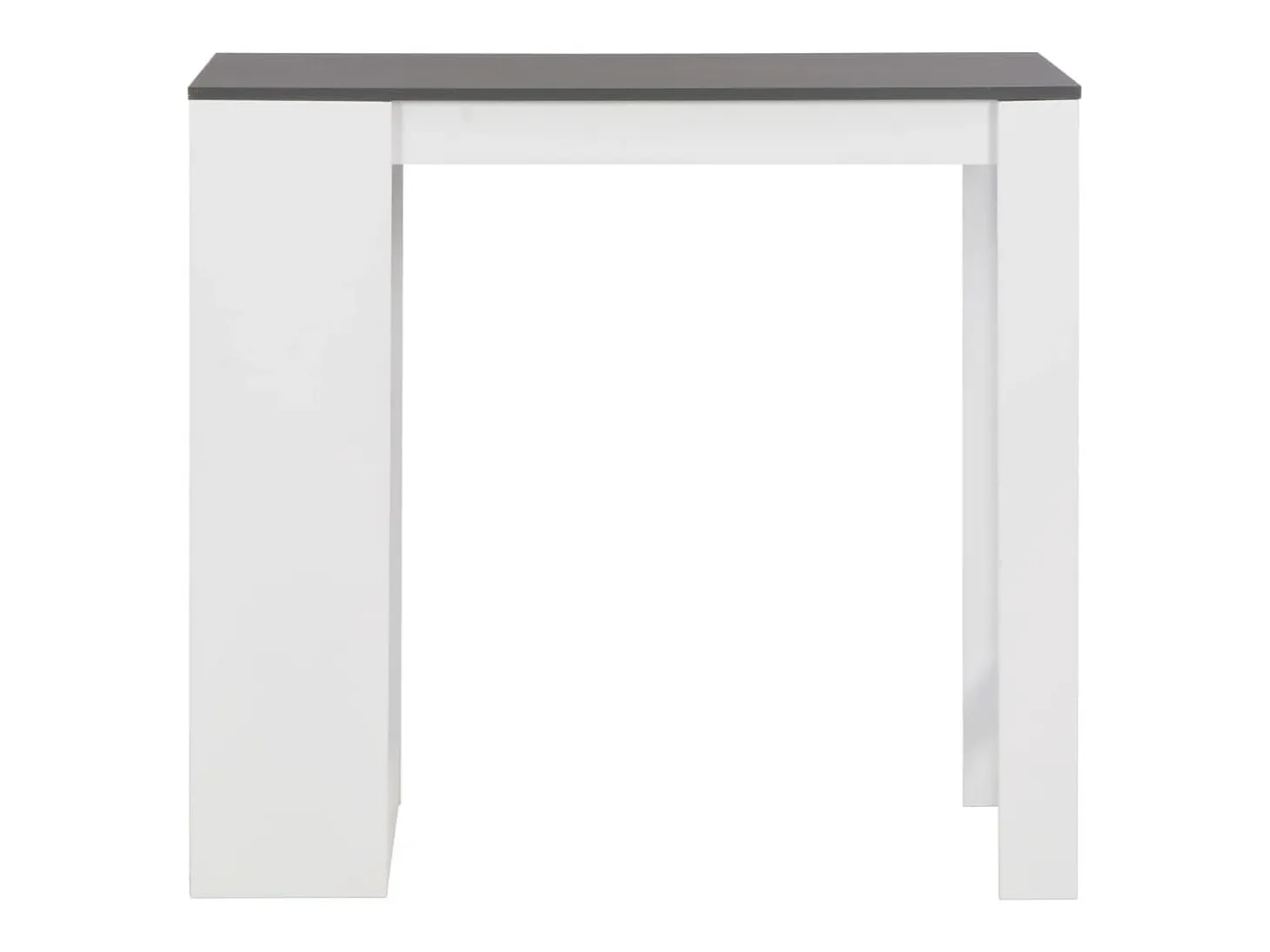 Mesa alta de bar/bistro con estante blanca 110 cm 0902053/2
