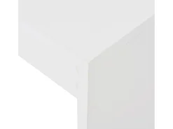 Mesa alta de cocina con estantería blanco 110x50x103 cm ES119585