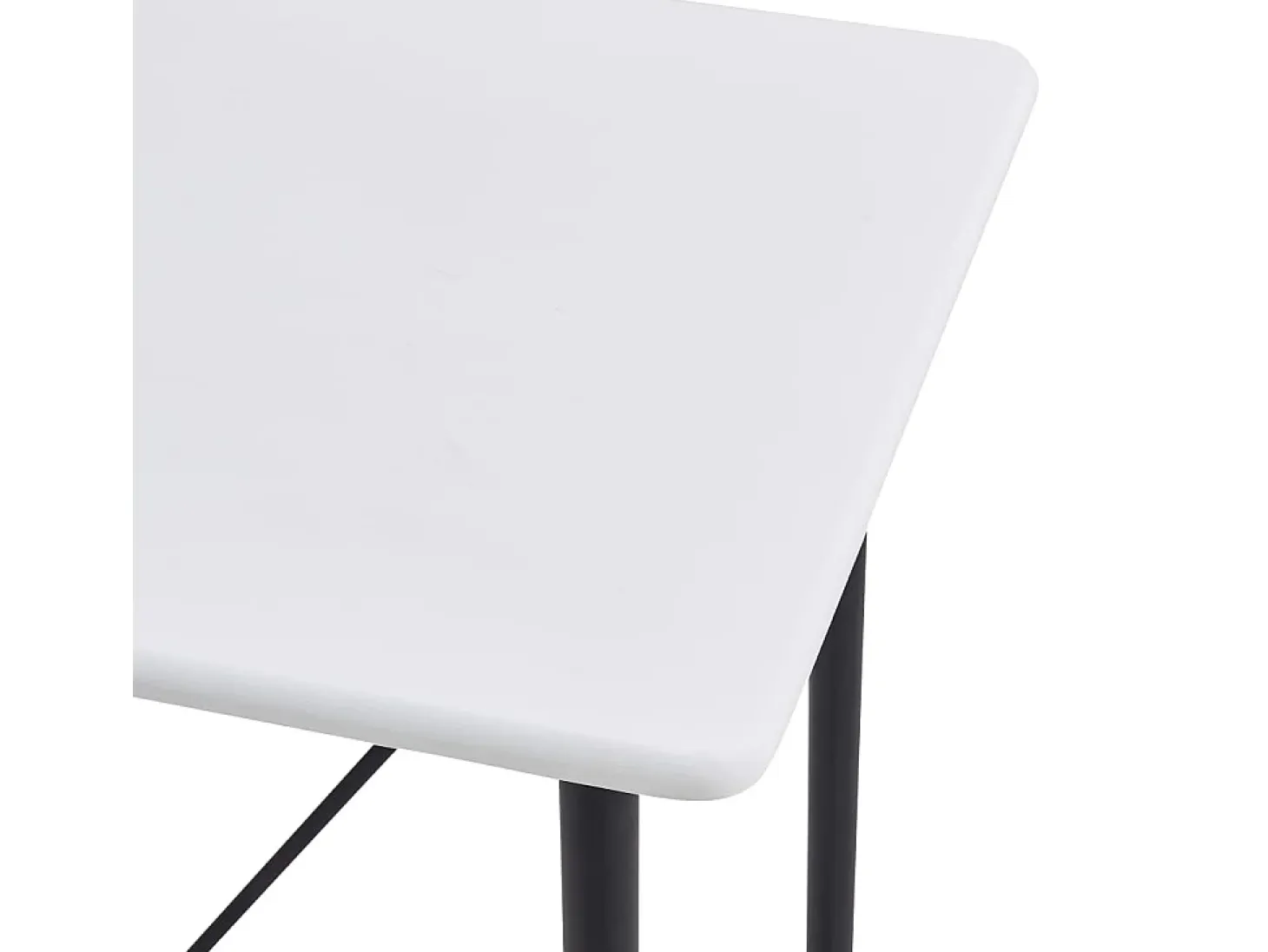 Mesa alta de cocina MDF blanco 120x60x110 cm