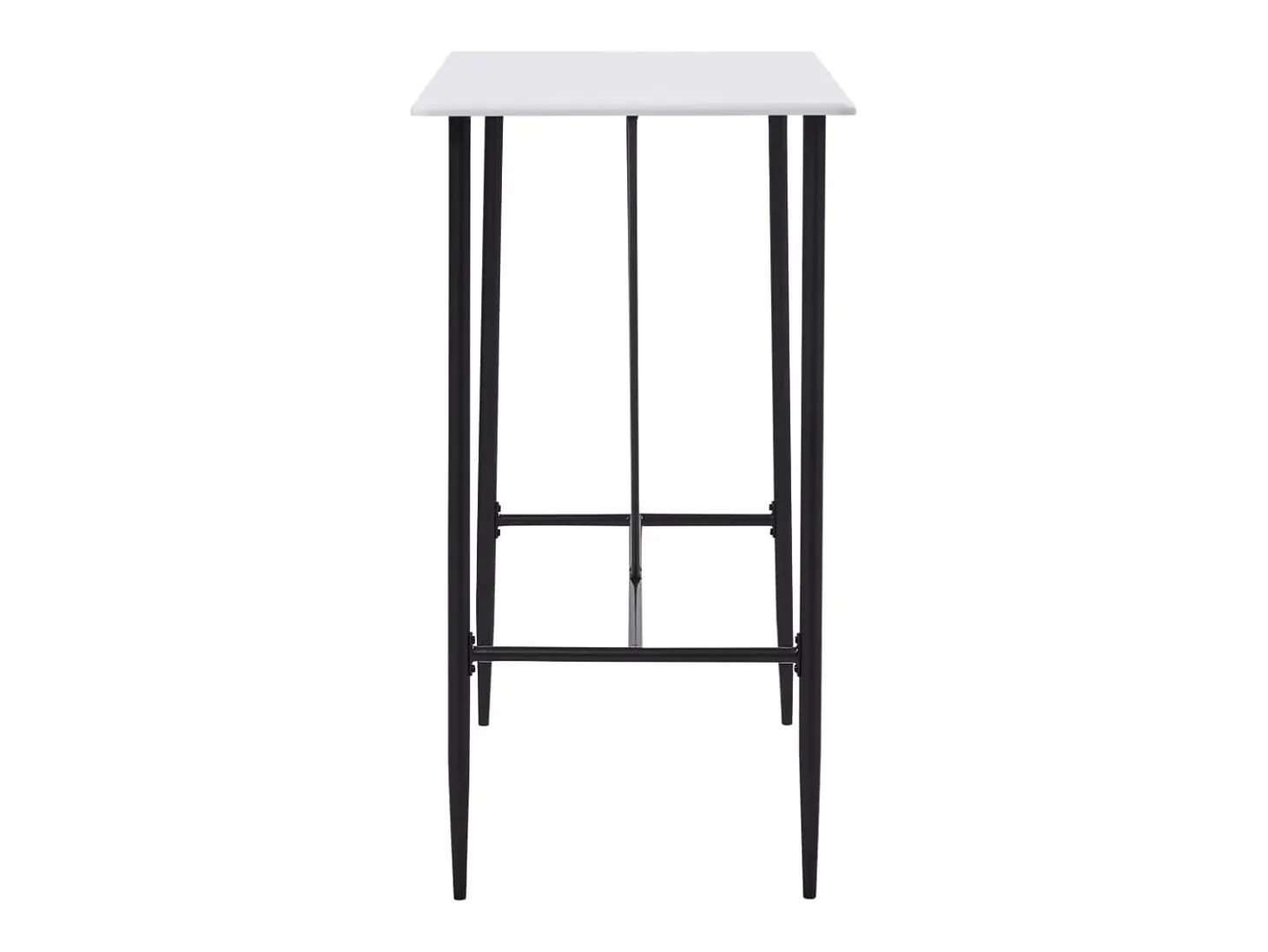Mesa alta de cocina MDF blanco 120x60x110 cm