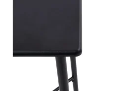 Mesa alta de cocina MDF negro 60x60x111 cm ES589153