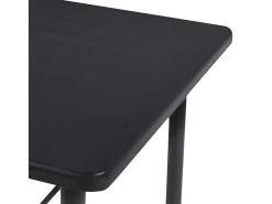 Mesa alta de cocina MDF negro 120x60x110 cm