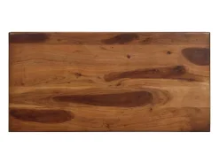 Mesa alta de madera maciza de acacia 120x60x107 cm
