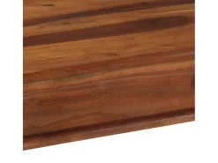 Mesa alta de madera maciza de acacia 120x60x107 cm
