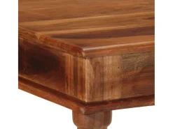 Mesa alta de madera maciza de acacia 120x60x107 cm