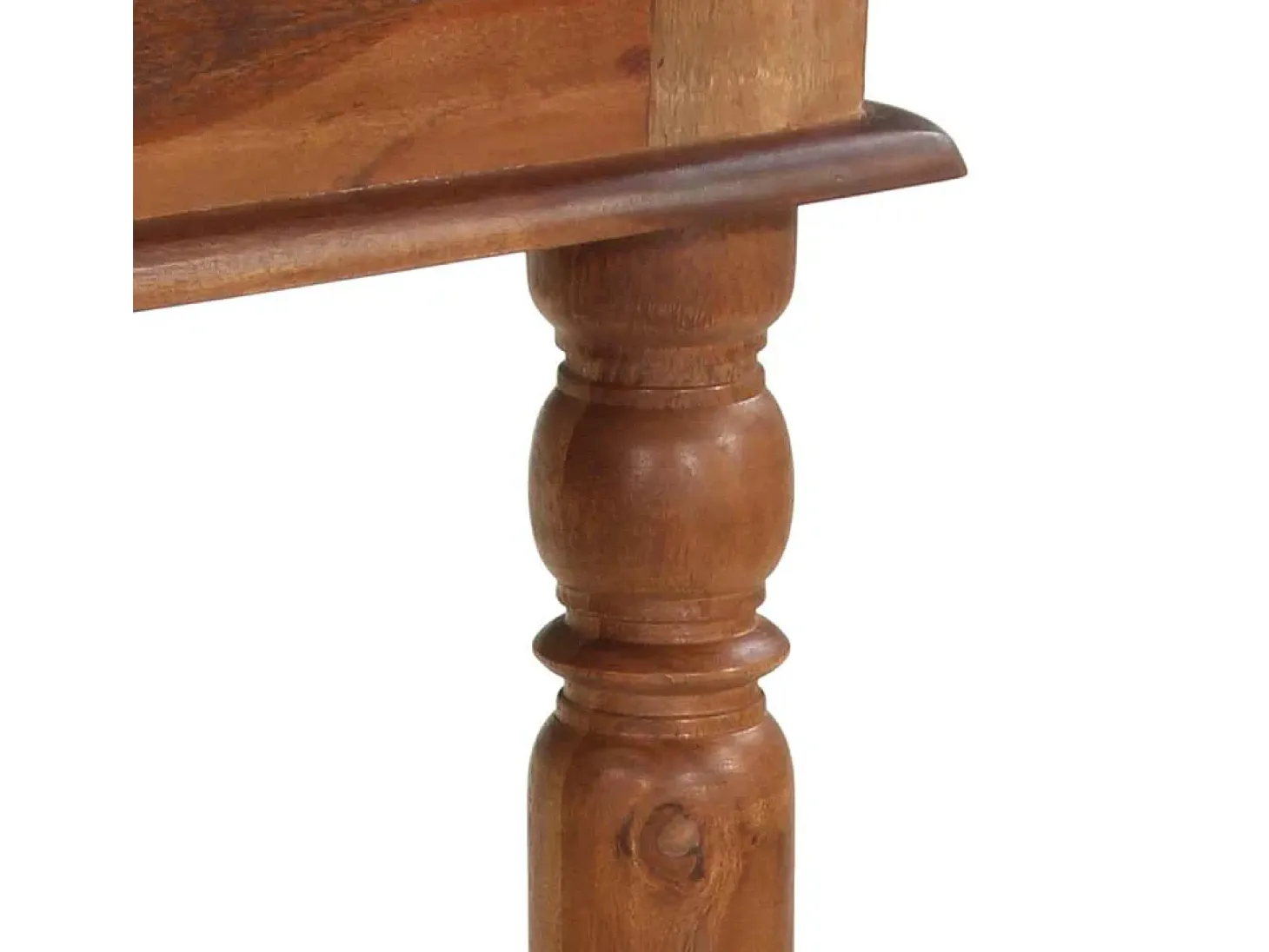 Mesa alta de madera maciza de acacia 120x60x107 cm