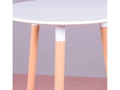 Mesa alta estilo nórdico (102cm) - Palermo - Blanco