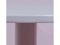 Mesa alta industrial de acero de 76cm de altura - Brandon - Gris