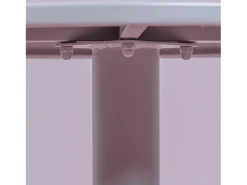 Mesa alta industrial de acero de 76cm de altura - Brandon - Gris