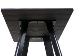 Mesa alta MCW-A73 con tablero de madera incluido, negro
