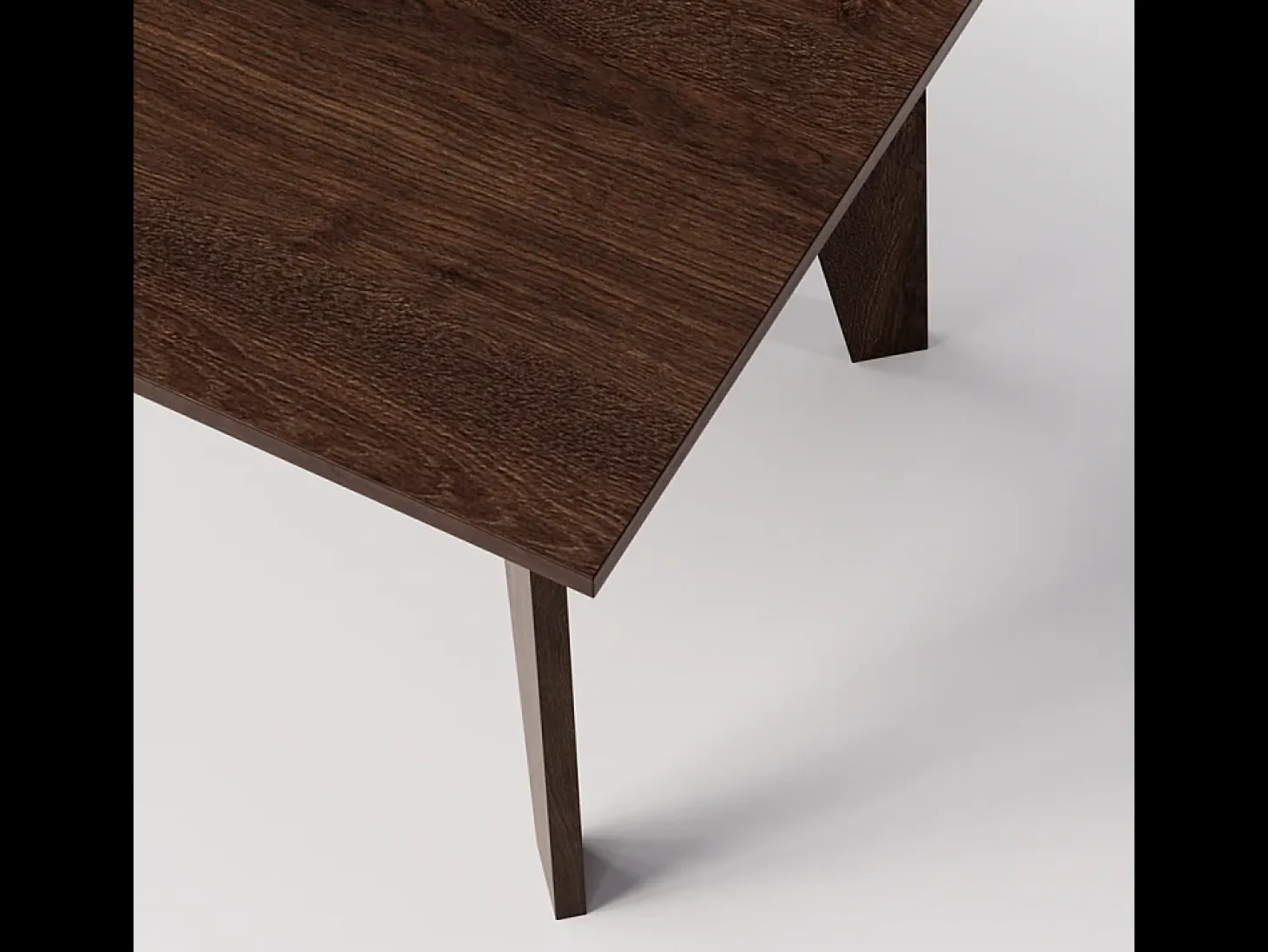Mesa ARIS 138 x 80 cm para cocina, salón, comedor Roble Chocolate