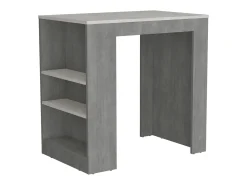 Mesa Auxiliar de cocina Portree en melamina con 2 estantes , 91.18 cm X 92 cm X 58.9 cm , Blanco