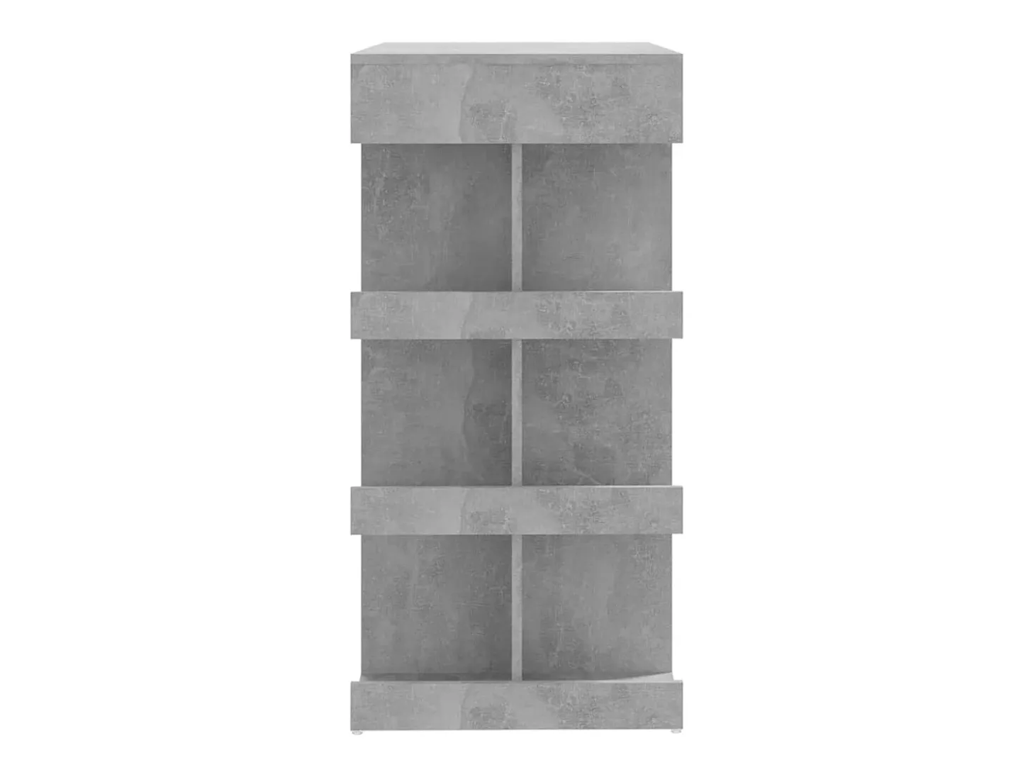 Mesa bar almacenaje contrachapada gris hormigón 100x50x101,5 cm