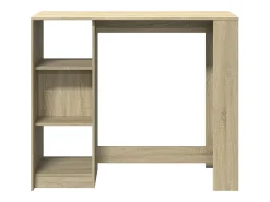 Mesa bar con estante madera roble Sonoma 124x46x103,5 cm