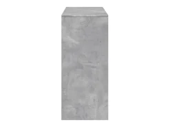 Mesa bar con estante madera gris hormigón 124x46x103,5 cm