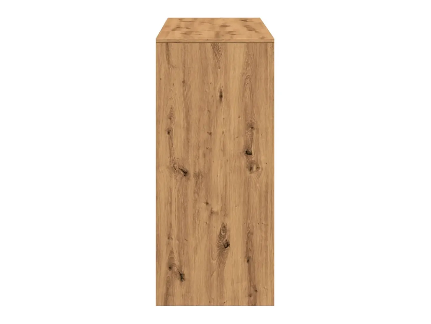 Mesa bar con estante madera roble artisian 124x46x103,5 cm