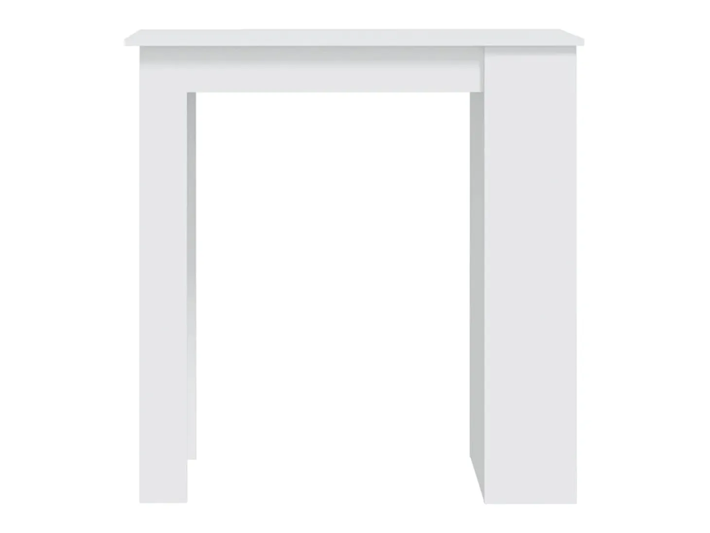 Mesa bar estante almacenaje contrachapada blanco 102x50x103,5cm ES872893