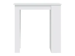 Mesa bar estante almacenaje contrachapada blanco 102x50x103,5cm