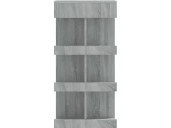 Mesa bar estante almacenaje gris Sonoma 100x50x101,5 cm