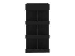 Mesa bar estante almacenaje contrachapada negro 100x50x101,5 cm