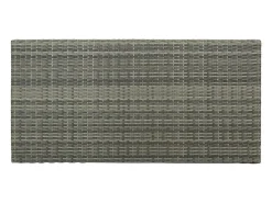 Mesa bar estante almacenaje 120x60x110cm ratán sintético gris