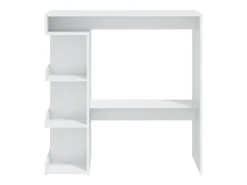 Mesa bar estante almacenaje contrachapada blanco 100x50x101,5cm ES529051