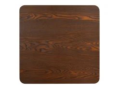 Mesa bistró MDF marrón oscuro 80x80 cm