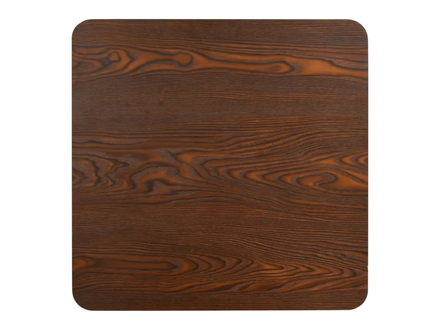 Mesa bistró MDF marrón oscuro 80x80 cm