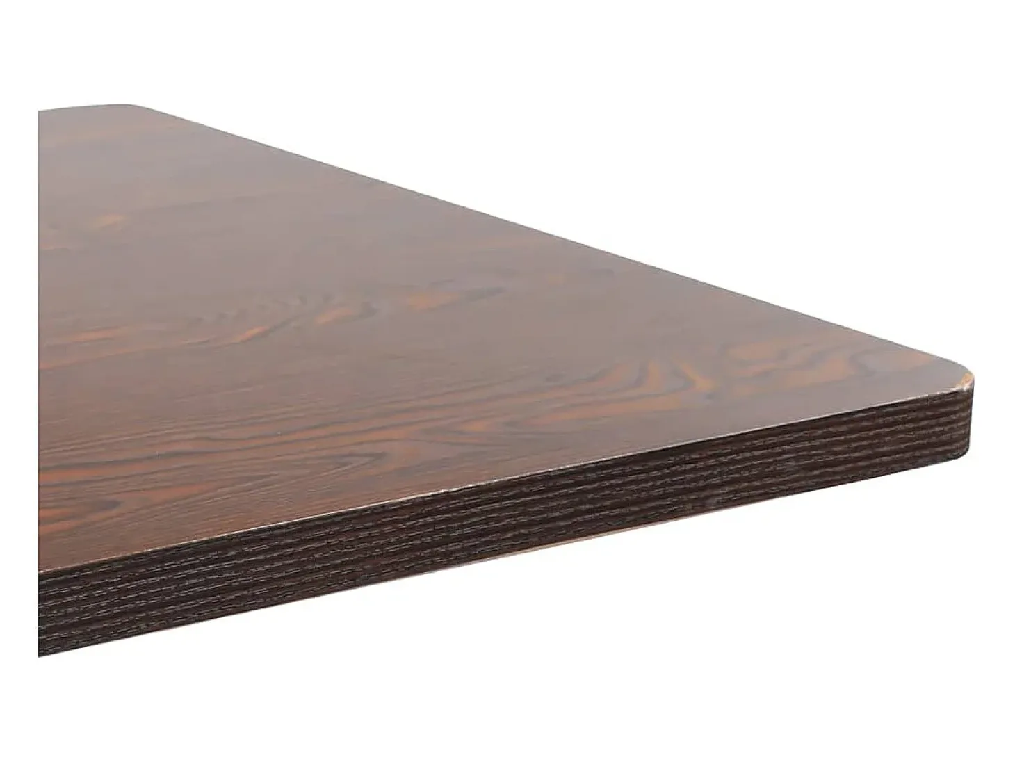Mesa bistró MDF marrón oscuro 80x80 cm