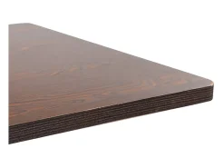 Mesa bistró MDF marrón oscuro 80x80 cm ES775869