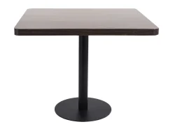 Mesa bistró MDF marrón oscuro 80x80 cm ES775869