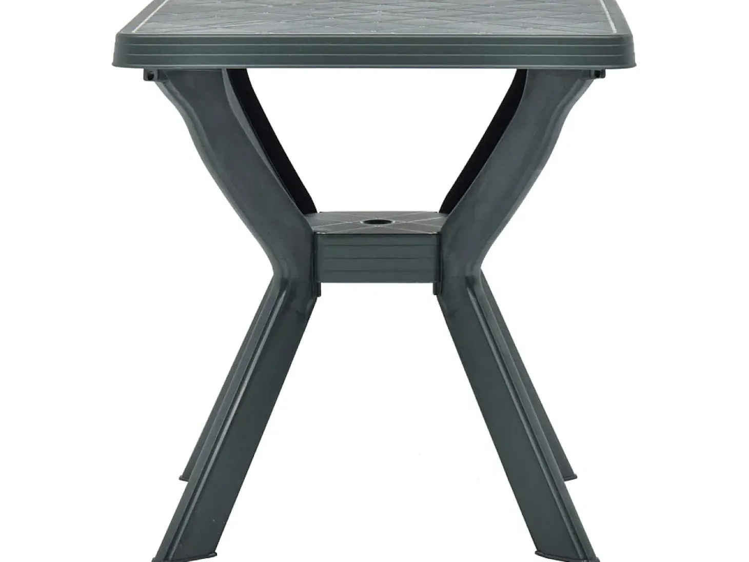 Mesa bistro de plástico verde 70x70x72 cm ES929201