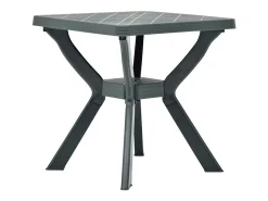 Mesa bistro de plástico verde 70x70x72 cm ES929201