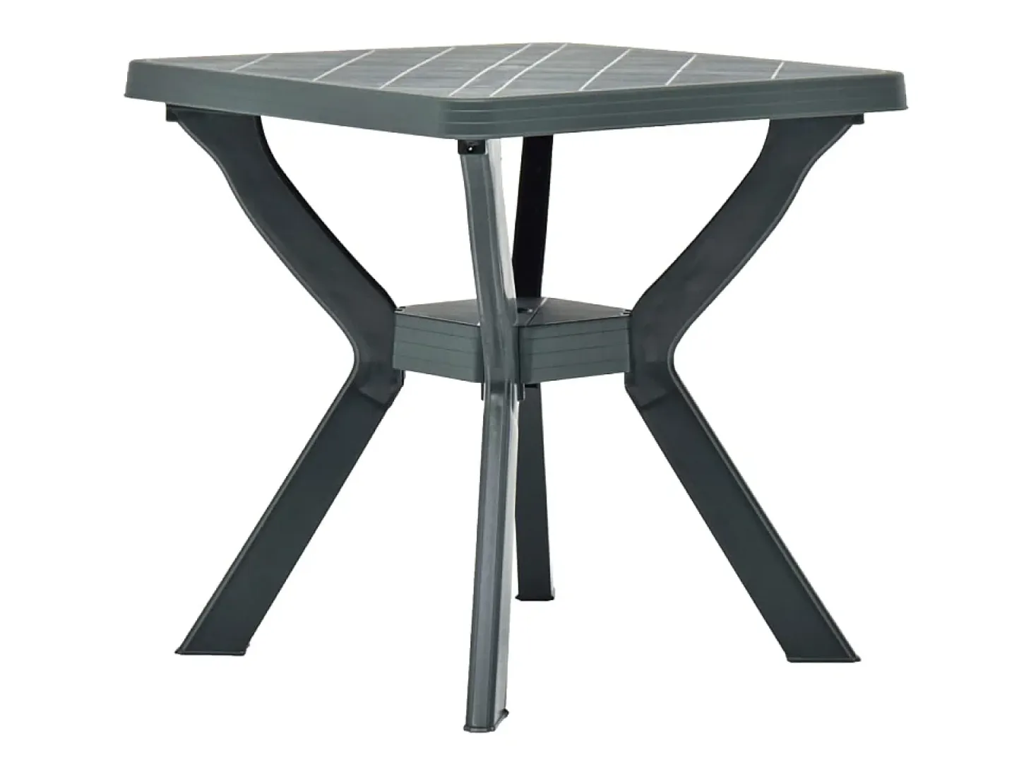 Mesa bistro de plástico verde 70x70x72 cm ES929201